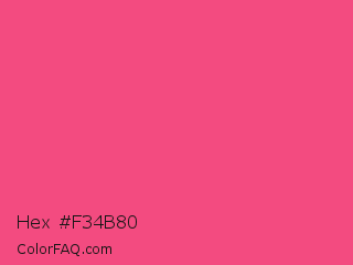 Hex #f34b80 Color Image