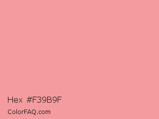 Hex #f39b9f Color Image