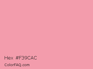Hex #f39cac Color Image