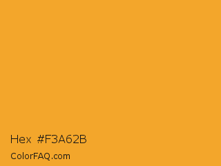 Hex #f3a62b Color Image