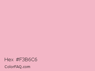 Hex #f3b6c6 Color Image