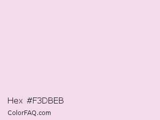 Hex #f3dbeb Color Image