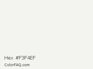 Hex #f3f4ef Color Image