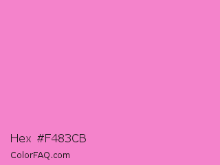 Hex #f483cb Color Image