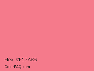 Hex #f57a8b Color Image