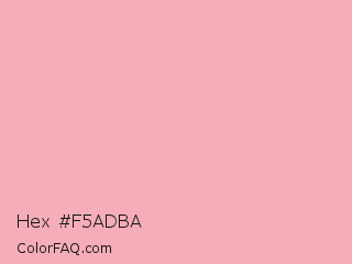 Hex #f5adba Color Image