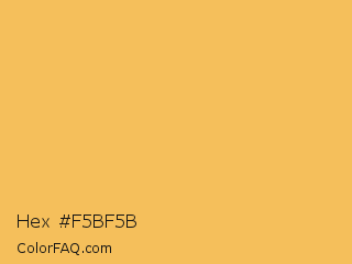 Hex #f5bf5b Color Image