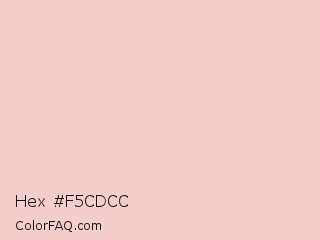 Hex #f5cdcc Color Image