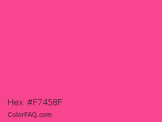 Hex #f7458f Color Image