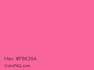 Hex #f8639a Color Image