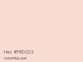Hex #f8dcd3 Color Image
