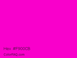 Hex #f900cb Color Image