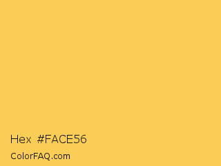 Hex #face56 Color Image