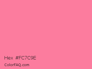 Hex #fc7c9e Color Image
