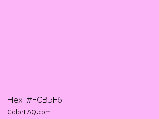 Hex #fcb5f6 Color Image