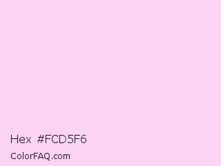Hex #fcd5f6 Color Image