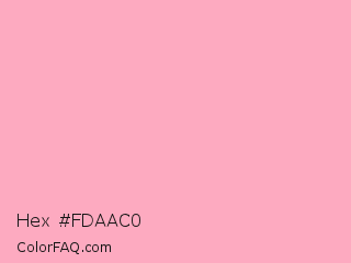 Hex #fdaac0 Color Image