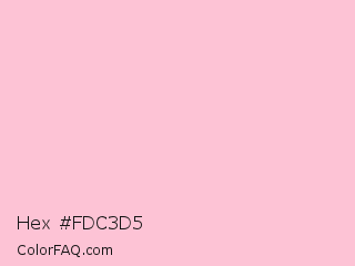 Hex #fdc3d5 Color Image
