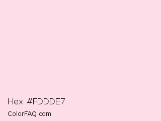 Hex #fddde7 Color Image