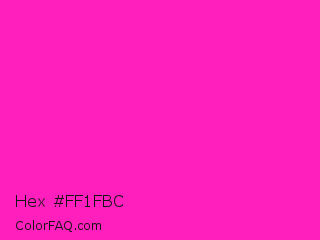 Hex #ff1fbc Color Image