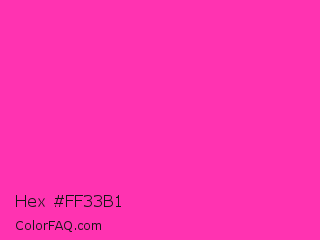 Hex #ff33b1 Color Image
