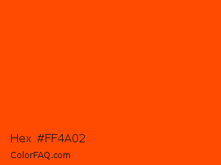 Hex #ff4a02 Color Image