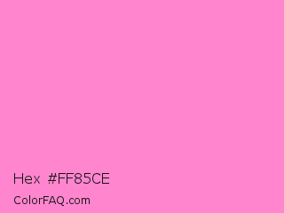 Hex #ff85ce Color Image