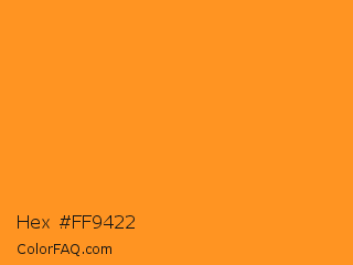 Hex #ff9422 Color Image