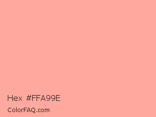 Hex #ffa99e Color Image