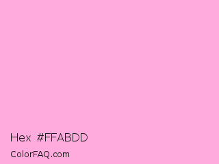 Hex #ffabdd Color Image