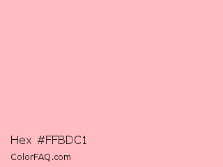 Hex #ffbdc1 Color Image