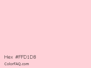 Hex #ffd1d8 Color Image