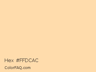 Hex #ffdcac Color Image