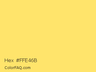 Hex #ffe46b Color Image