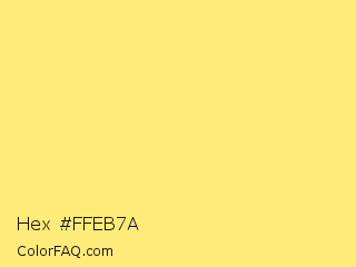 Hex #ffeb7a Color Image