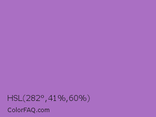 HSL 282°,41%,60% Color Image