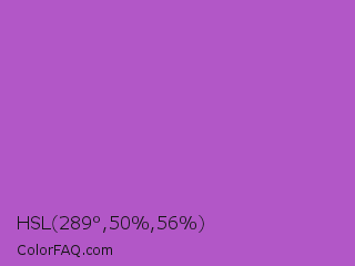 HSL 289°,50%,56% Color Image