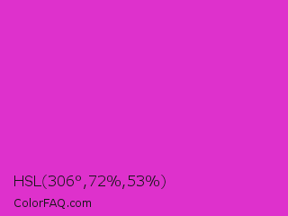 HSL 306°,72%,53% Color Image
