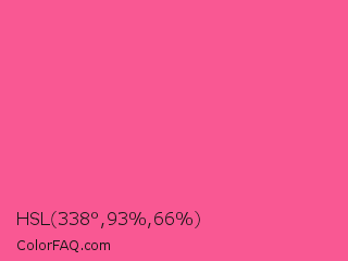 HSL 338°,93%,66% Color Image