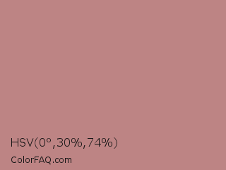 HSV 0°,30%,74% Color Image