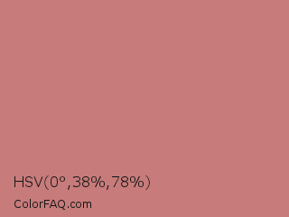 HSV 0°,38%,78% Color Image