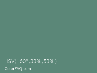 HSV 160°,33%,53% Color Image