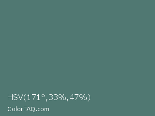 HSV 171°,33%,47% Color Image