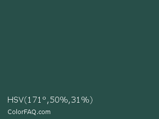 HSV 171°,50%,31% Color Image