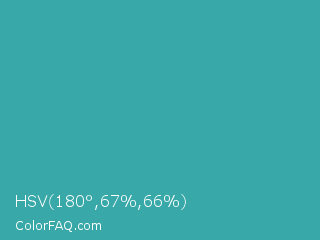 HSV 180°,67%,66% Color Image