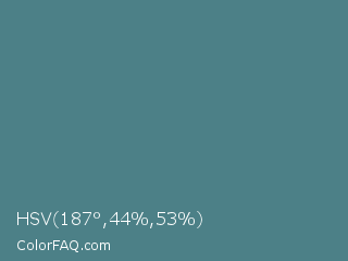 HSV 187°,44%,53% Color Image