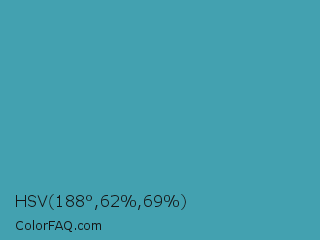 HSV 188°,62%,69% Color Image