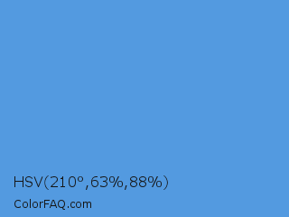 HSV 210°,63%,88% Color Image