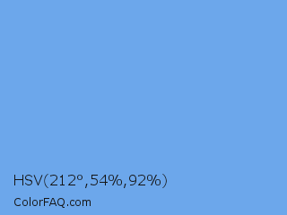 HSV 212°,54%,92% Color Image