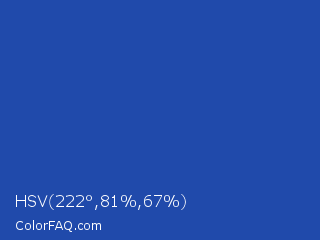 HSV 222°,81%,67% Color Image